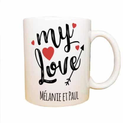 Mug "My Love" personnalisable - Cadeau pour la Saint Valentin