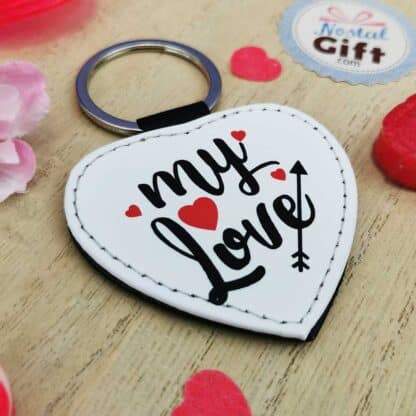 Porte clé coeur "My Love" - Cadeau pour la Saint Valentin :