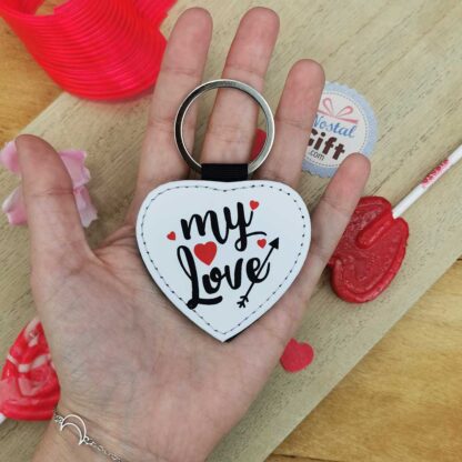 Porte clé coeur "My Love" - Cadeau pour la Saint Valentin :