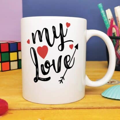 Mug "My Love" personnalisable - Cadeau pour la Saint Valentin