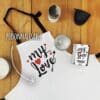 Tablier de cuisine "My Love" - Cadeau Saint Valentin personnalisé – Image 2