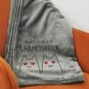 Plaid doux gris personnalisé Chamoureux - 125x150 cm - Cadeau Saint Valentin – Image 2