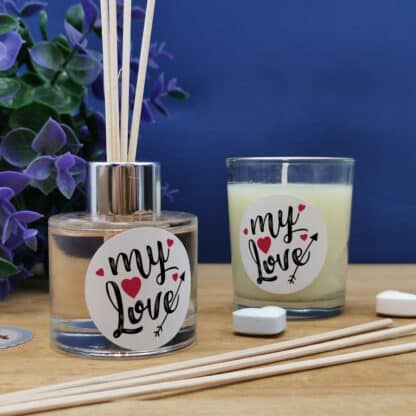 Set de diffuseur de parfum + Bougie - "My Love"