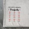 Plaid doux gris “Mes petits enfants parfaits” – De 2 à 12 prénoms - Cadeau mamie, papy personnalisé – Image 5