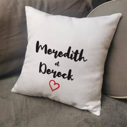 Coussin personnalisé Chamoureux - 40x40 cm - Cadeau Saint Valentin