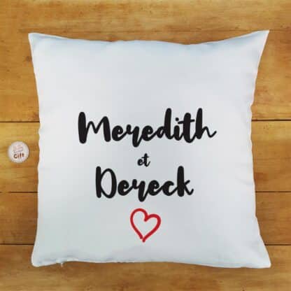 Coussin personnalisé Chamoureux - 40x40 cm - Cadeau Saint Valentin