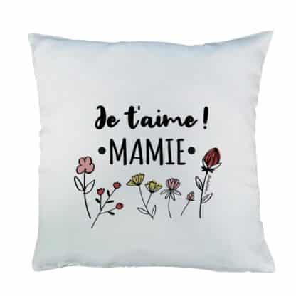 Coussin “Je t'aime Mamie” –  Cadeau Grand-Mère