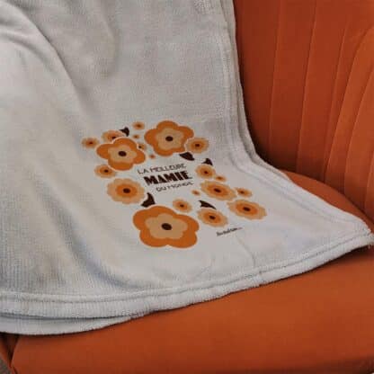 Coussin “La meilleure mamie du monde” personnalisable –  Cadeau Grand-Mère