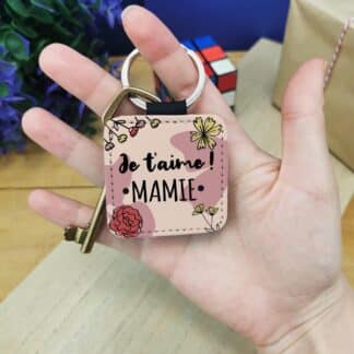 Porte clé "Je t'aime mamie" - Cadeau Mamie