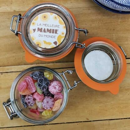 Bocal LE PARFAIT - "Meilleure mamie du Monde" et ses bonbons rétro "Made in France" - 100g – Image 3