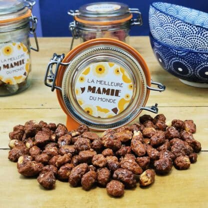 Bocal LE PARFAIT - "La meilleure mamie du monde" et ses chouchous "Made in France" - 100g – Image 2