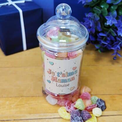 Bonbonnière personnalisée - 300g mix de bonbons anciens - "Je t'aime maman" – Image 4