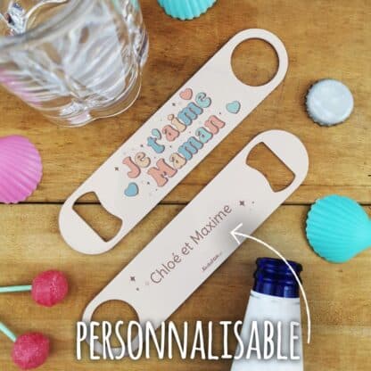 Décapsuleur cuisine "Je t'aime maman" - cadeau personnalisable – Image 3