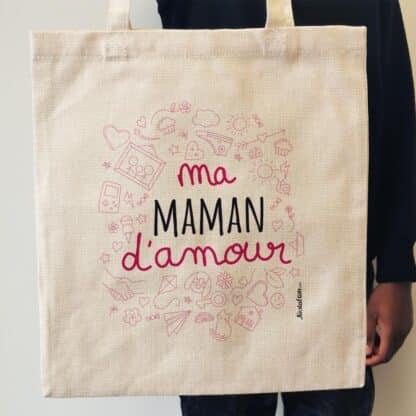Tote bag “Ma maman d'amour”- Cadeau maman