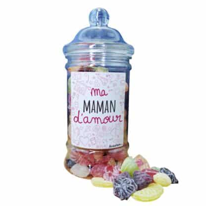 Bonbonnière "Ma maman d'amour" et ses bonbons rétro