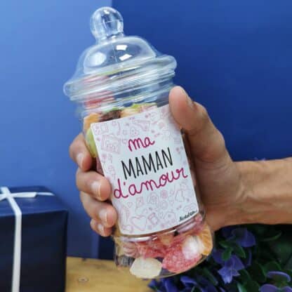 Bonbonnière "Ma maman d'amour" et ses bonbons rétro