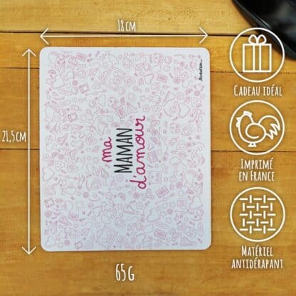 Tapis de souris "Ma maman d'amour" de la collection "D'amour