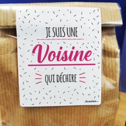 Sachet bonbons des années 80 "Je suis une voisine qui déchire"