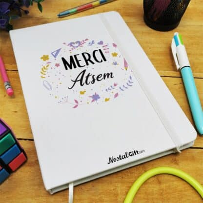Carnet "Merci Atsem" - cadeau personnalisé - collection florale – Image 3