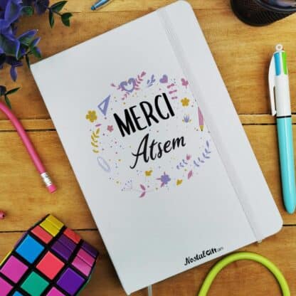 Carnet "Merci Atsem" - cadeau personnalisé - collection florale – Image 2