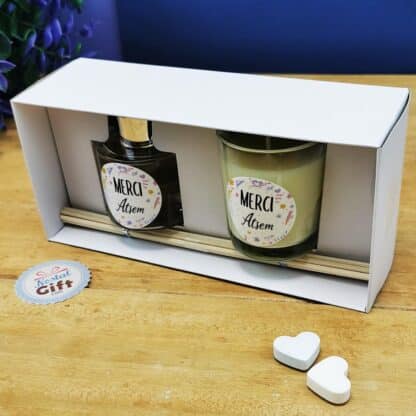 Coffret cadeau Atsem - Set de diffuseur de parfum + Bougie - "Merci Atsem" – Image 2