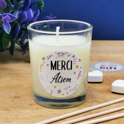 Coffret cadeau Atsem - Set de diffuseur de parfum + Bougie - "Merci Atsem" – Image 3