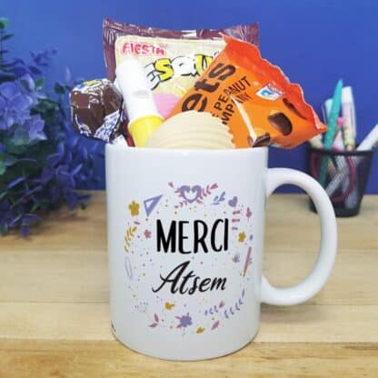 Mug bonbons des années 70 "Merci Atsem"