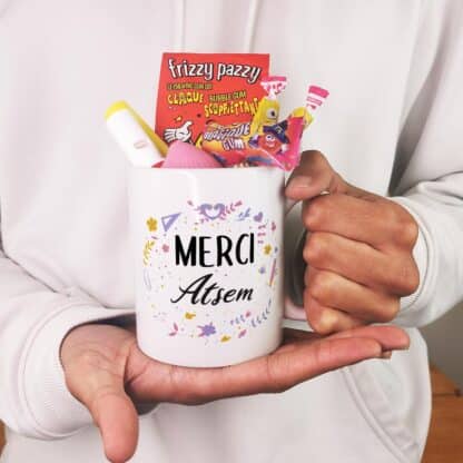 Mug bonbons des années 80 "Merci Atsem"