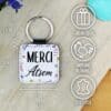 Porte clé "Merci Atsem" - Collection florale – Image 4