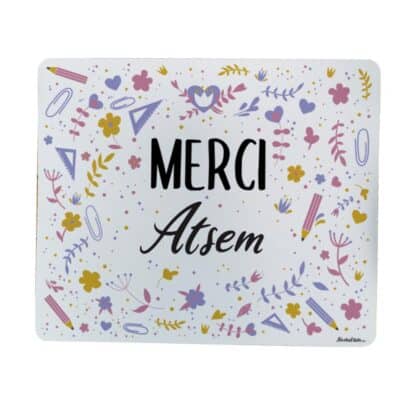 Tapis de souris "Merci Atsem"- Cadeau personnalisable