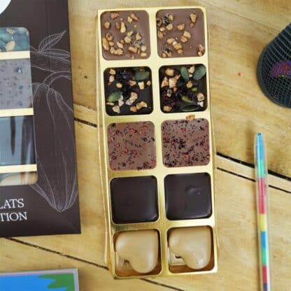 Tablette 10 chocolats "Merci Atsem " made in France (Maison Guinguet) - Cadeau Atsem – Image 4