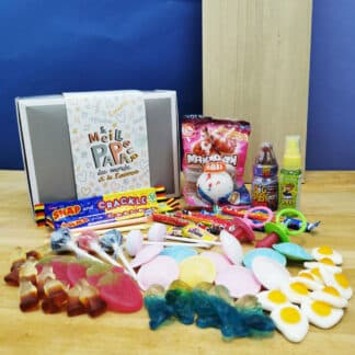 Coffret Bonbon Papa - "Pour le meilleur des papas" : coffret bonbon rétro années 90